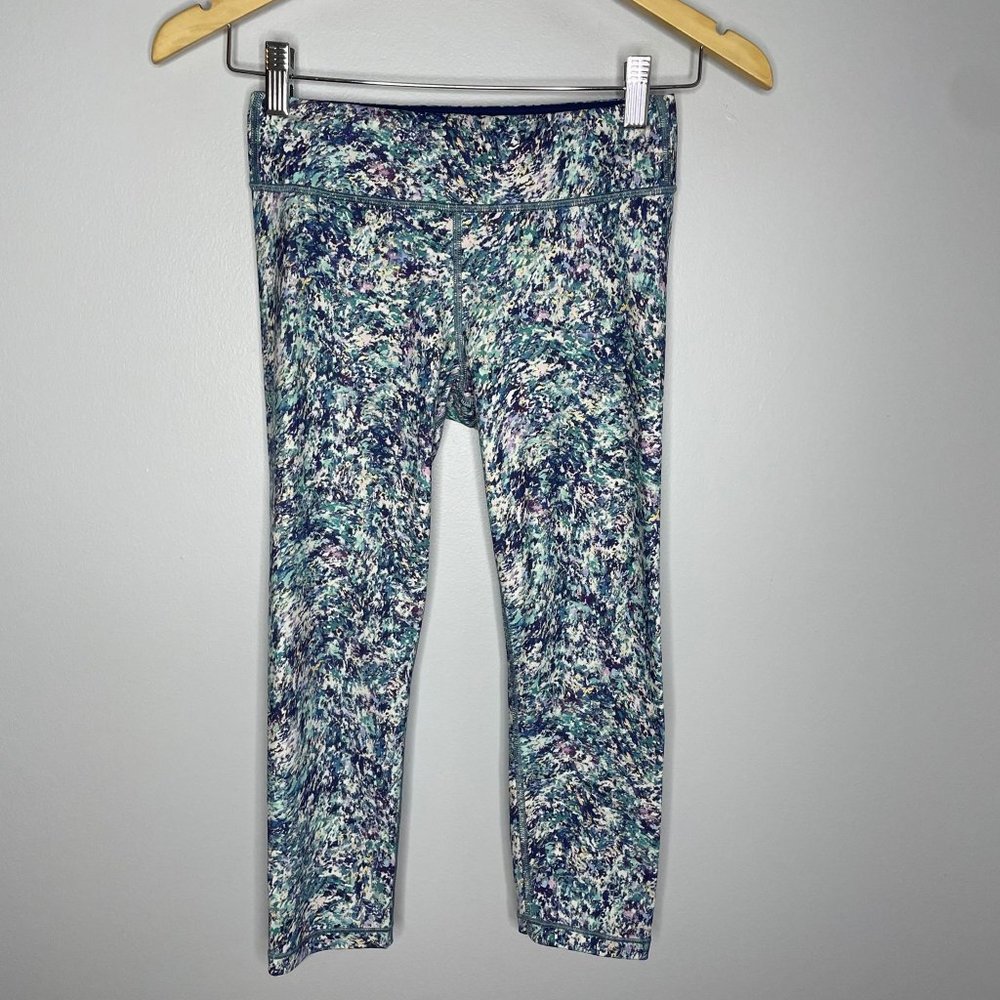 Athleta Girls Printed Chit Chat Tight Blue Print